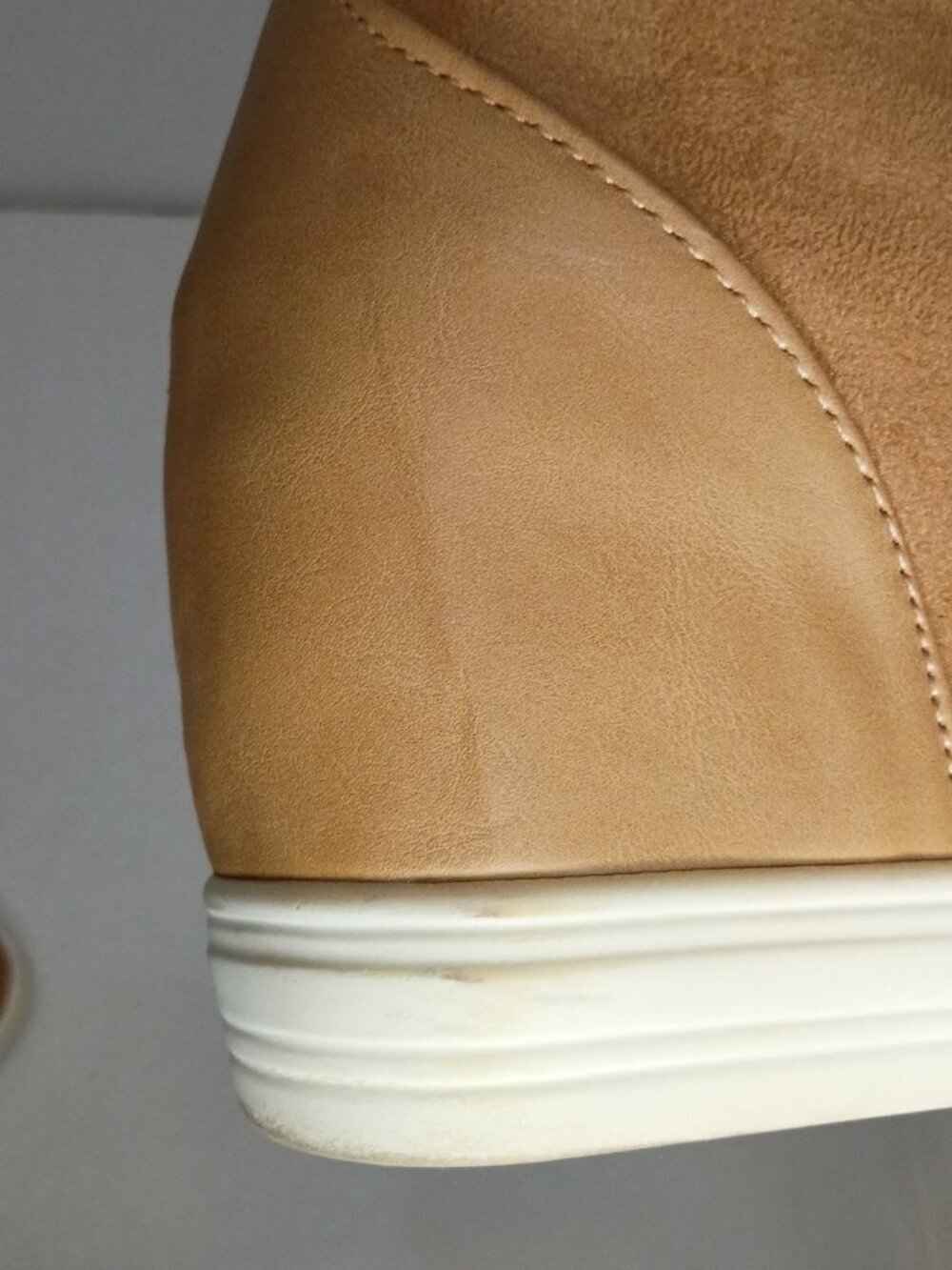 CCOCCI Penelope Tan Wedge Sneaker Booties Size Women's 6 - Picture 8 of 11